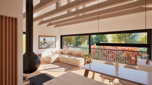 Interior visualization of Cabin / PJS